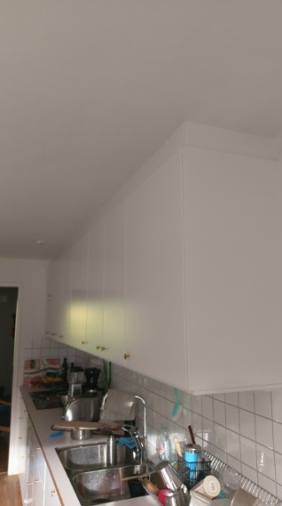 Detaljbild av färdig köksmontering
